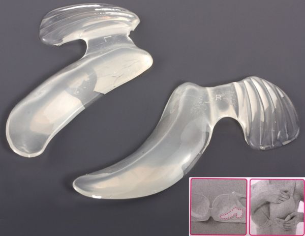 Potenciadores de mama de silicone (transparente)